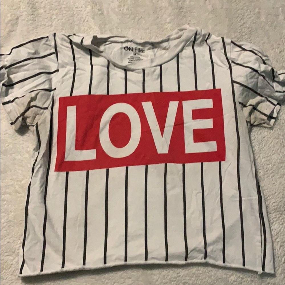 Love striped shirt